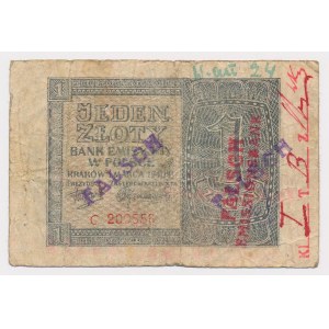 Counterfeit of the era 1 gold 1940
