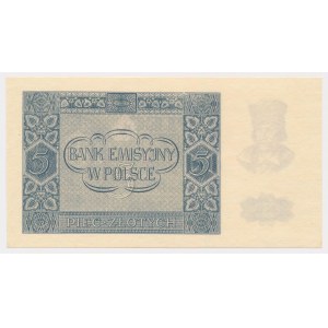 5 zloty 1940 - MODEL - Ser.C 0000000