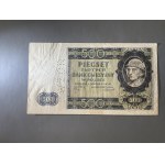 500 złotych 1940 - perforacja WZÓR - bez serii i numeru