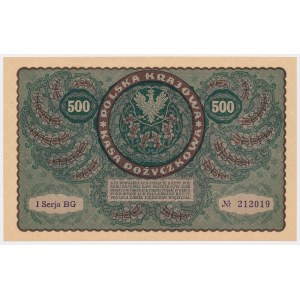 500 mkp 1919 August - 1. BG-Serie