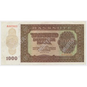 MUSTER, Niemcy, 1.000 Mark 1948