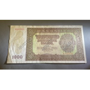 MUSTER, Niemcy, 1.000 Mark 1948