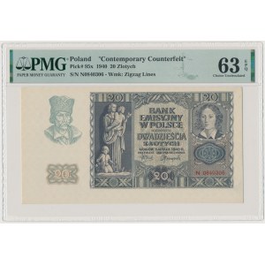 20 gold 1940 - N
