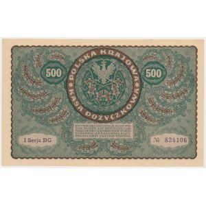500 mkp 1919 Sierpień - I Serja BG
