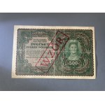 500 mkp 1919 agosto - MODELLO - II Serja AB