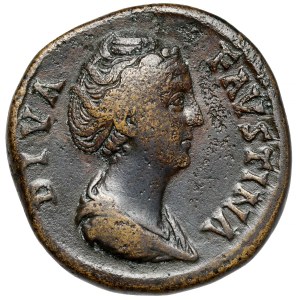 Faustina I the Elder (138-141 AD) Sesterc posthumous, Rome