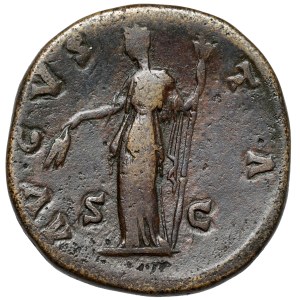 Faustina I the Elder (138-141 AD) Sesterc posthumous, Rome