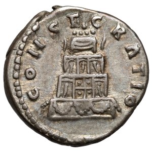 Lucjusz Werus (161-169 n.e.) Denar pośmiertny, Rzym