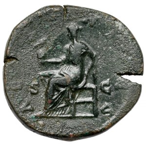 Faustina II the Younger (161-175 AD) Sesterc posthumous, Rome
