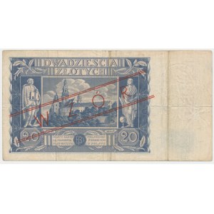 20 zloty 1936 - with a later, false imprint MODEL