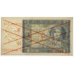 5 zloty 1930 - Ser.CL - with later overprint MODEL so called Kaminski pattern.