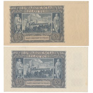 20 gold 1940 - without series and numbering (2pcs)