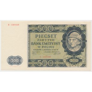 500 zloty 1940 - B