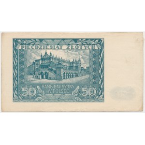 50 złotych 1941 - bez serii i numeru i poddruku