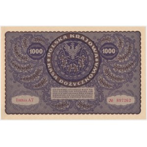 1,000 mkp 1919 August - 1st Series AT
