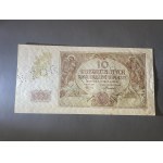 10 złotych 1940 - perforacja WZÓR - bez serii i numeru
