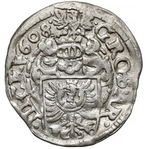 Śląsk, Adam Wacław, 3 krajcary 1608, Cieszyn - bez maszkarona