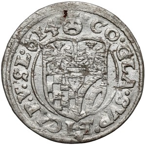 Silesia, Charles II, 3 krajcary 1614 HT, Olesnica - Tuchmana