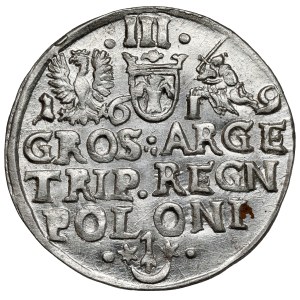 Sigismund III Vasa, Trojak Kraków 1619 - beautiful
