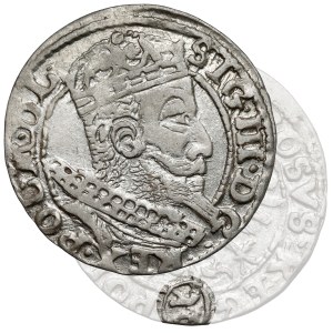 Sigismund III Vasa, Cracow 1607 penny - Lewart in KOLE