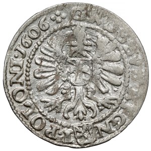 Sigismondo III Vasa, Grosz Kraków 1606 - quattro punti dopo la data