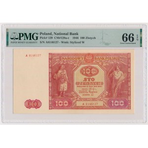 100 zloty 1946 - small letter - A