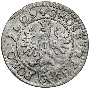 Žigmund III Vasa, Grosz Krakov 1609 - Lewart - ľalia