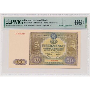 50 zloty 1946 - small letter - A - ex.Lucow