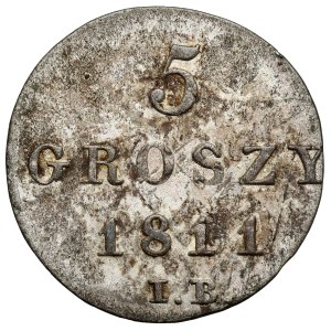 Duchy of Warsaw, 5 groszy 1811 IB