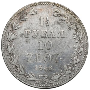 1-1/2 ruble = 10 zlotys 1836 MW, Warsaw