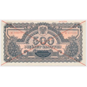 500 PLN 1944 ...owym - MODEL - AC