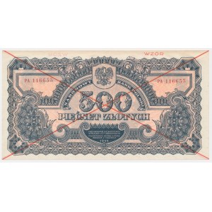 500 PLN 1944 ...owym - MODEL - PA