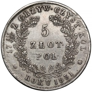 November Uprising, 5 gold 1831 KG