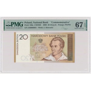 20 zl 2009 - Juliusz Słowacki - JS 0000891 - low number