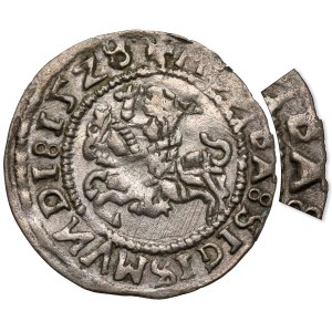 Sigismond Ier l'Ancien, demi-penny Vilnius 1528 - erreur MONEA