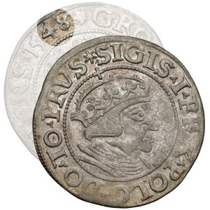 Zikmund I. Starý, gdaňský groš 1548 - nejvzácnější ročník