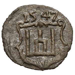 Sigismund II Augustus, Obol Vilnius 1547 - very nice