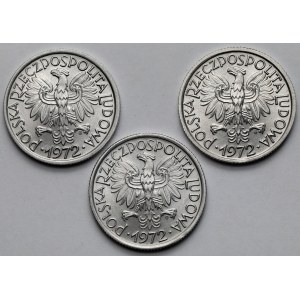 2 zlaté 1972 - sada (3ks)