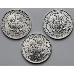 2 gold 1974 - set (3pcs)
