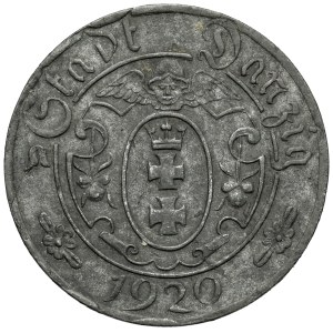 Danzig, 10 fenig 1920 zinc - 56 pearls