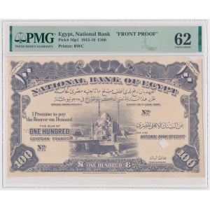 Egypt, Front Proof 100 Pounds 1913-19