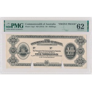 Australia, Front Proof 10 Shillings ND (1913)
