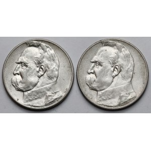 Pilsudski 5 gold 1934-1938 - Rifleman and Official - set (2pcs)
