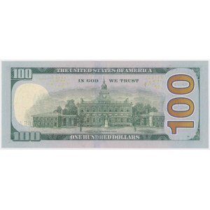 USA, 100 dolárov 2021 - QE 66000066 A - radar