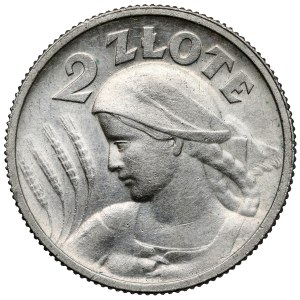 Kobieta i kłosy 2 złote 1924 Paryż