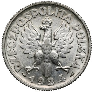 Kobieta i kłosy 2 złote 1924 Paryż