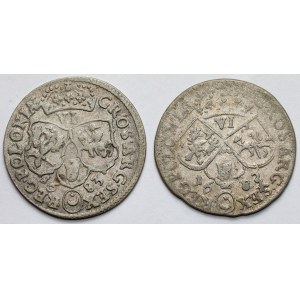 Jan III Sobieski, Szóstak Kraków 1682 i Bydgoszcz 1683 - zestaw (2szt)