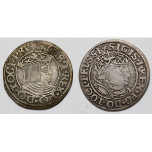 Sigismund I the Old, Penny of Toruń 1532 and Gdańsk 1534 - set (2pcs)