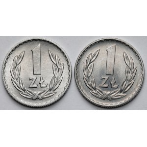 1 złoty 1969-1970 - zestaw (2szt)