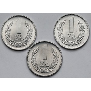 1 gold 1971-1973 - set (3pcs)